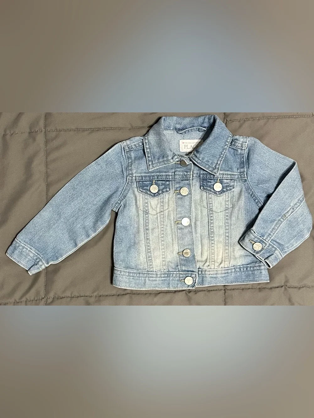 Like New Light Blue Denim Jacket for Kids - The Children’s Place 12-18 mos